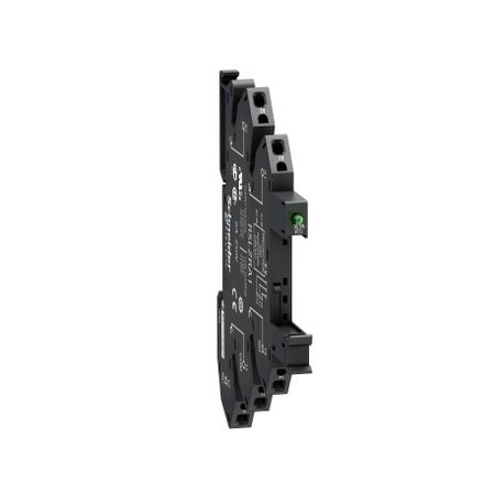 Harmony Electromechanical Relays, Socket equipped with LED and protection circuit, for RSL1 relays, spring terminals, 12...24V AC DC