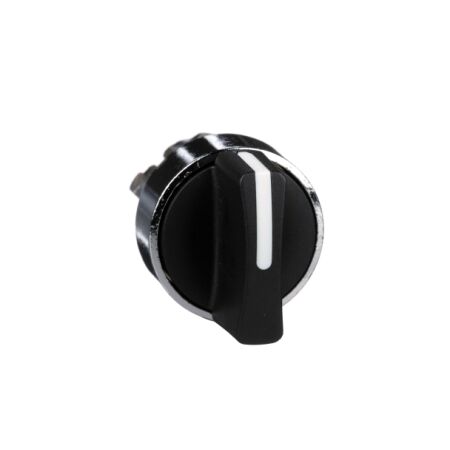 Harmony XB4, Selector switch head, metal, black, 22mm, 2 positions, stay put
