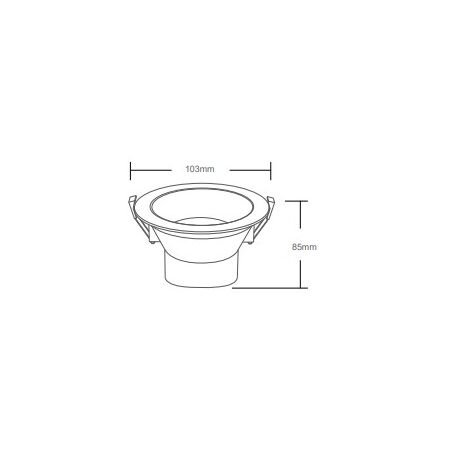 10w SMD LED Downlight White