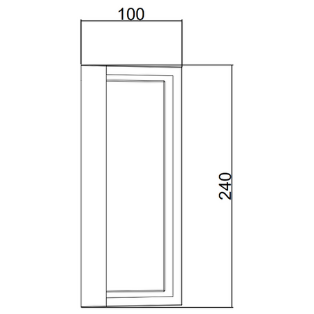 12w Wall Light Black Tri Color IP65