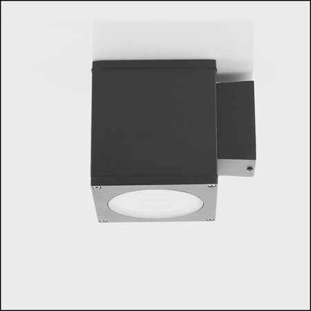 Porter 15w LED Black Large Fixed Wall Light