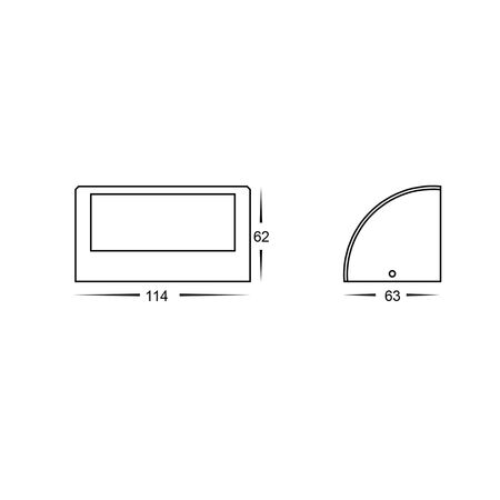 Ridge Solid Bronze LED Step Light