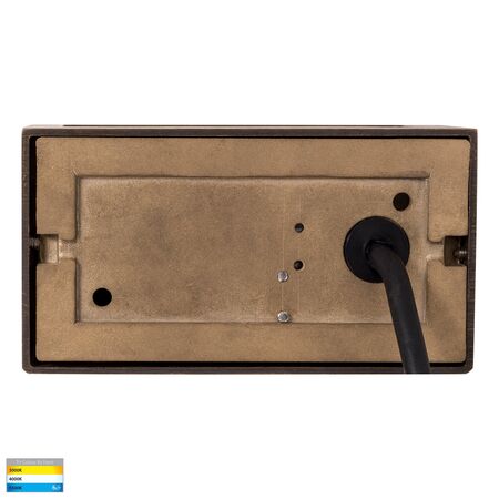 Ridge Solid Bronze LED Step Light