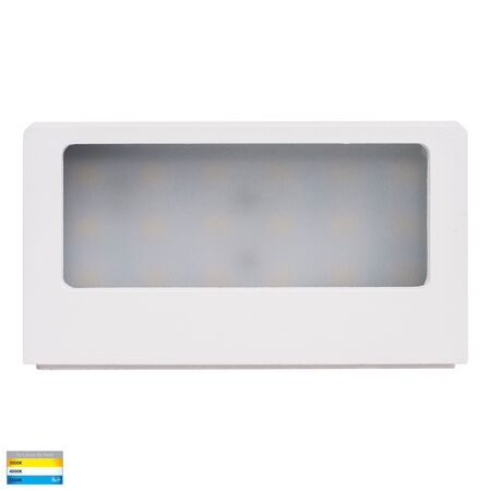 Ridge Aluminium White LED Step Light