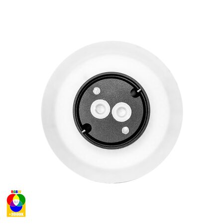 Halo Black RGBW LED Wall Light