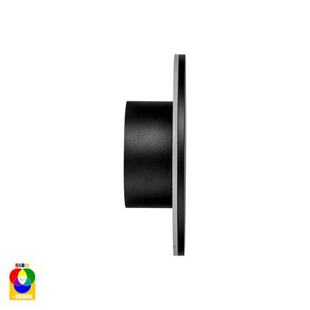 Halo Black RGBW LED Wall Light