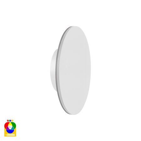 Halo White RGBW LED Wall Light