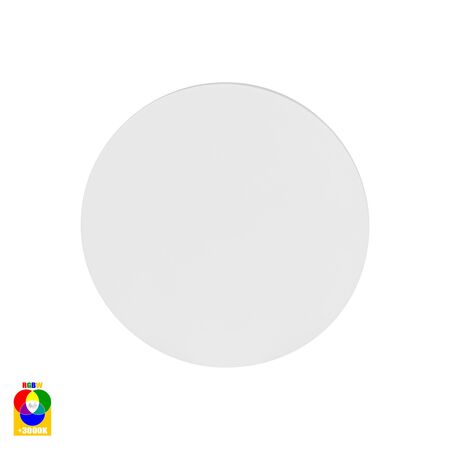 Halo White RGBW LED Wall Light