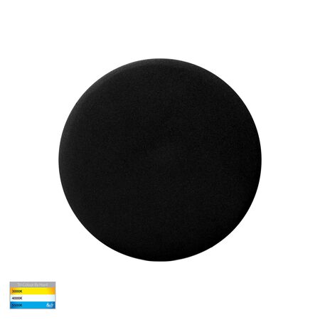 Halo Black TRI Colour LED Wall Light