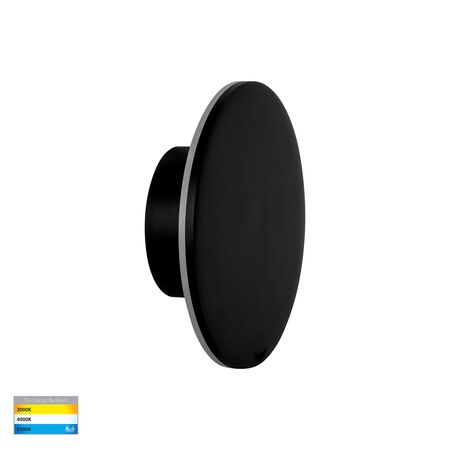 Halo Black TRI Colour LED Wall Light