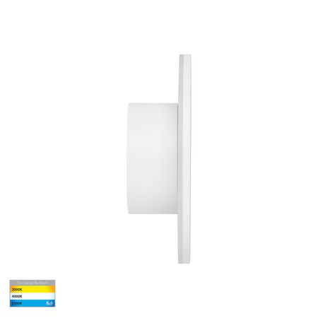 Halo White TRI Colour LED Wall Light