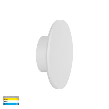 Halo White TRI Colour LED Wall Light