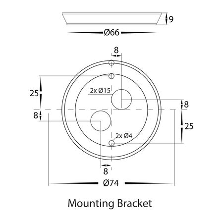 Halo White TRI Colour LED Wall Light