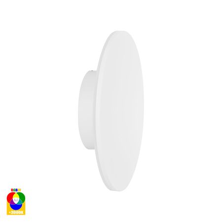 Halo White RGBW LED Wall Light