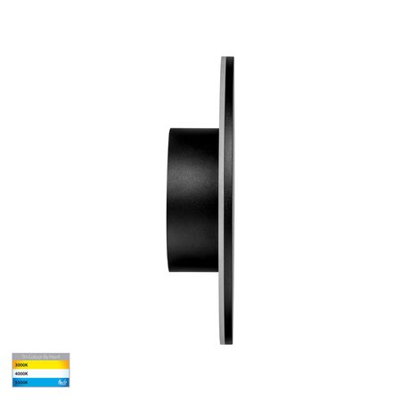 Halo Black TRI Colour LED Wall Light