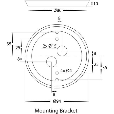 Halo White RGBW LED Wall Light