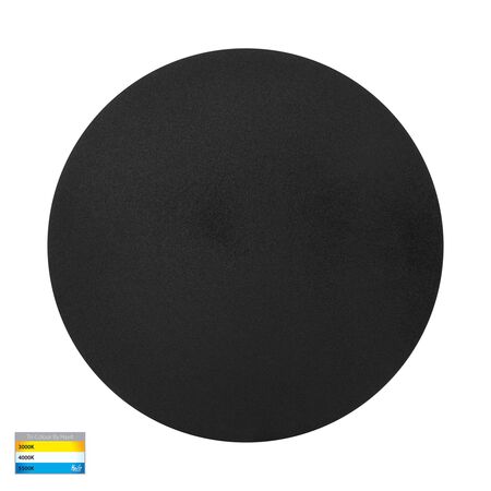 Halo Black TRI Colour LED Wall Light
