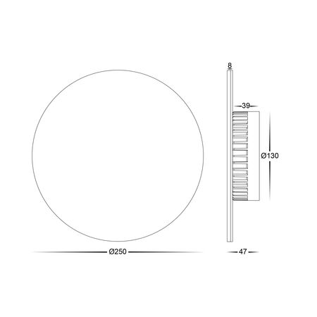 Halo Black RGBW LED Wall Light