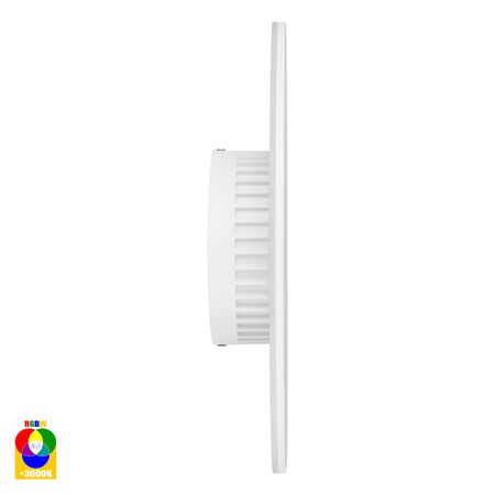 Halo White RGBW LED Wall Light