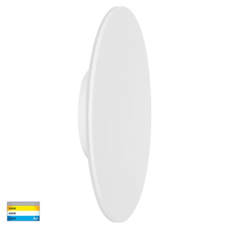 Halo White TRI Colour LED Wall Light