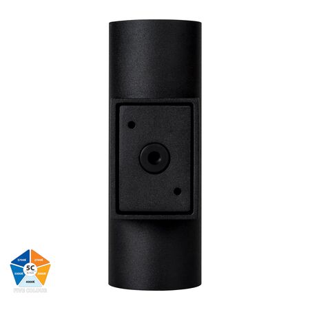 Aries Aluminium Black Up & Down LED Wall Light