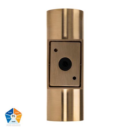 Aries Solid Brass Up & Down LED Wall Light