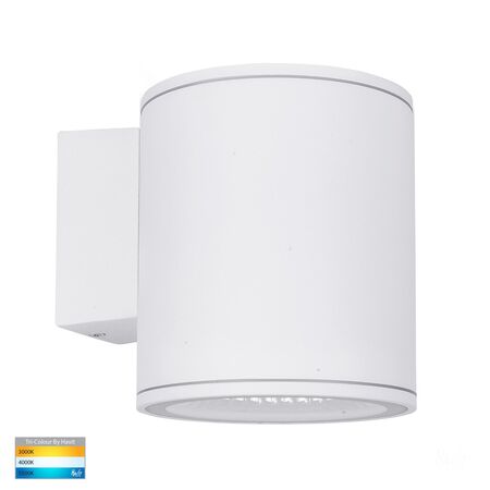 Porter 15w LED White Large Fixed Down Wall Light