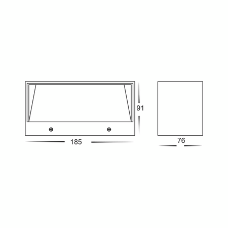 Nikki Black Up & Down LED Wall Light