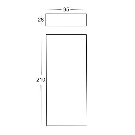 Essil White Up & Down LED Wall Light