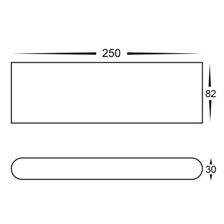 Lisse White Fixed Down LED Wall Light