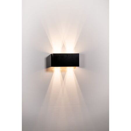 Versa Black Square Up & Down Wall Light