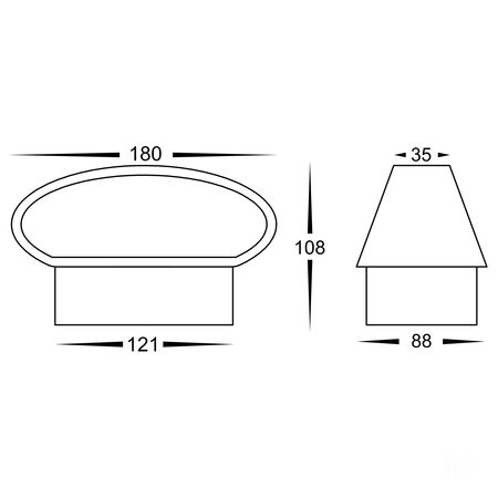 Luxe Black TRI Colour Up & Down LED Wall Light