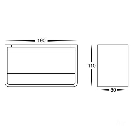 Mia Black TRI Colour Up & Down LED Wall Light