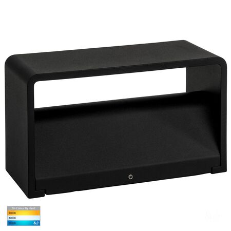 Mia Black TRI Colour Up & Down LED Wall Light