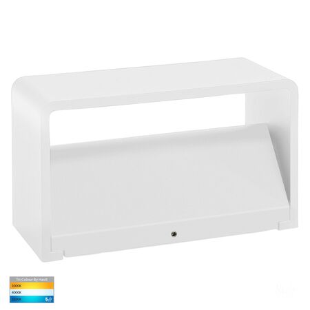 Mia White TRI Colour Up & Down LED Wall Light