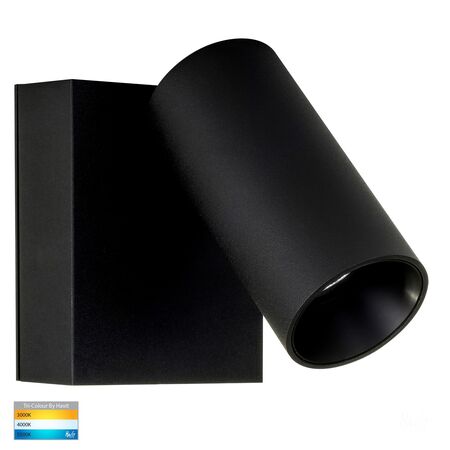 Revo Black Single Adjustable Wall Light