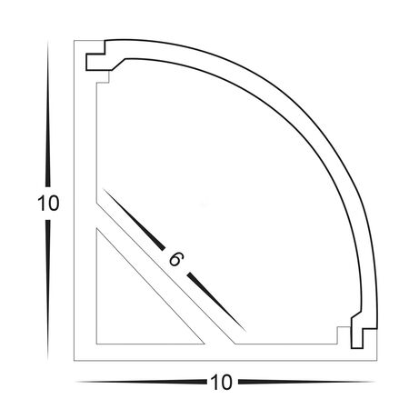 Micro Corner Aluminium Profile