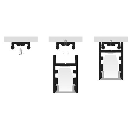 Shallow Square Aluminium Profile