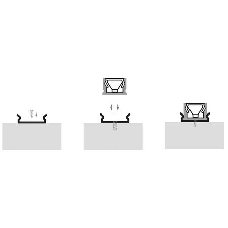 Shallow Square Aluminium Profile