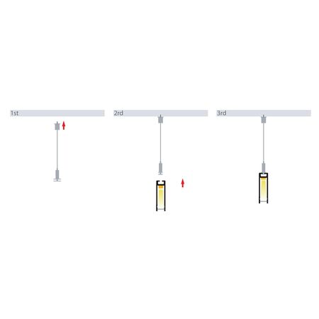 Suspended White Aluminium Profile