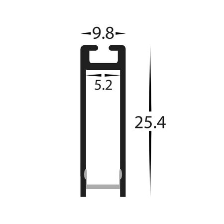 Suspended White Aluminium Profile