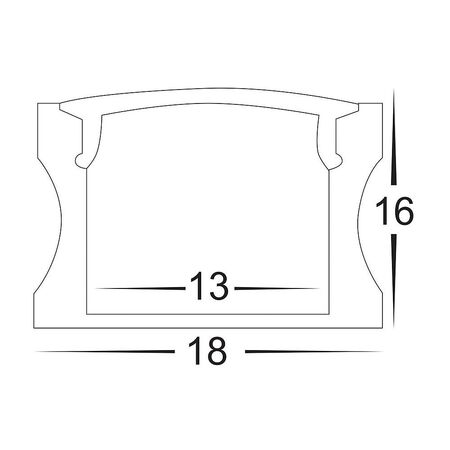 Deep Black Square Aluminium Profile