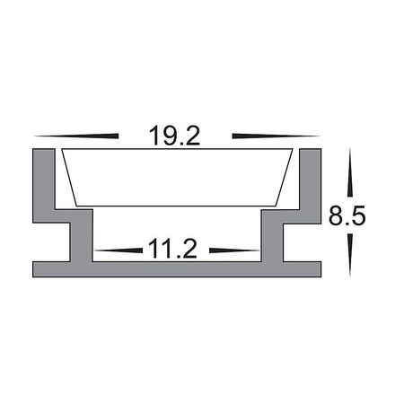 Shallow Trafficable Aluminium Profile