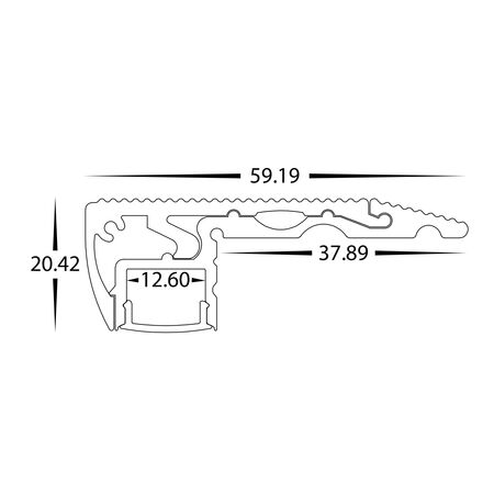 Step Tread Aluminium Profile
