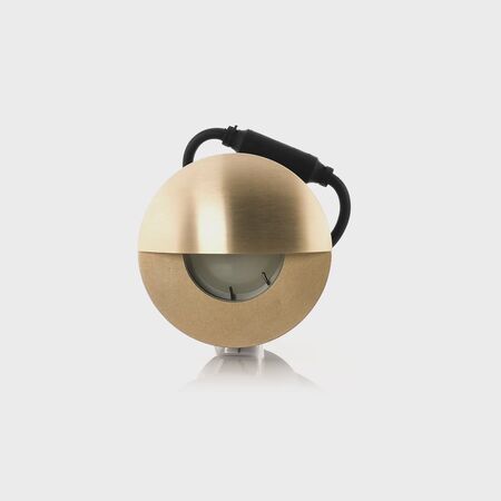 Ollo Brass TRI Colour LED Step Light With Eyelid