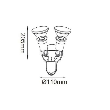 Double Spot With Sensor Par30