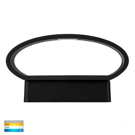 Luxe Black TRI Colour Up & Down LED Wall Light