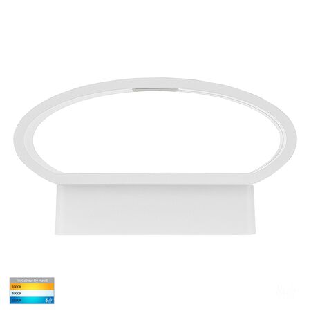 Luxe White TRI Colour Up & Down LED Wall Light
