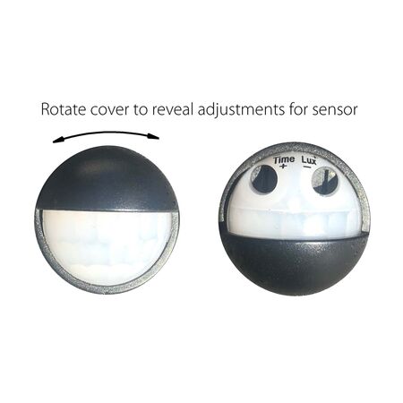 Revo White Double Adjustable Wall Light With Sensor