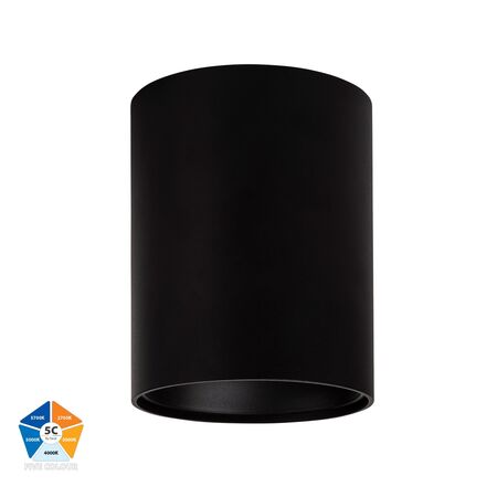 Nella Black 18w Surface Mounted LED Downlight